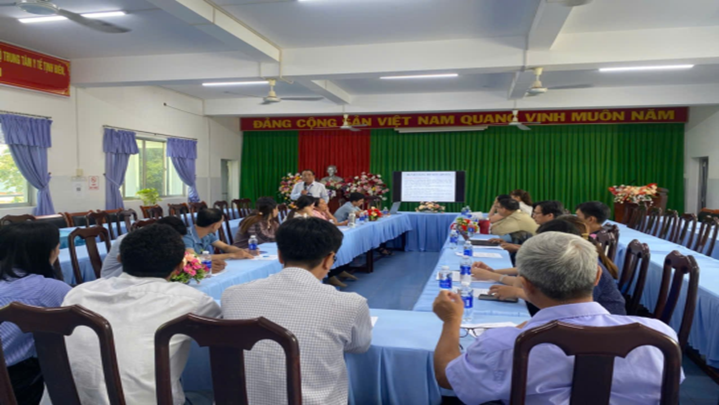 Trung tâm Y tế Tịnh Biên tập huấn nâng cao năng lực phòng chống bệnh không lây nhiễm